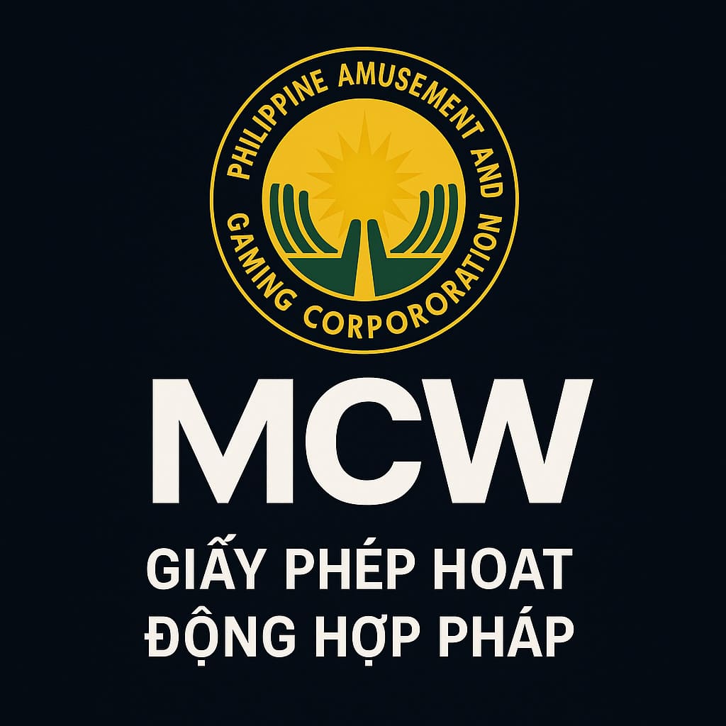 Giấy phép hoạt động hợp pháp của nhà cái MCW được cấp bởi PAGCOR