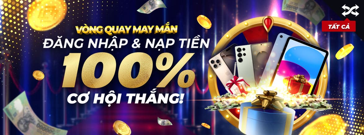 Thưởng nạp lần đầu 100%